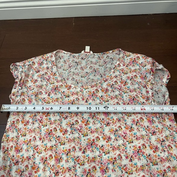 nwot Esprit Orange and Pink Blouse 8 - Picture 3 of 7